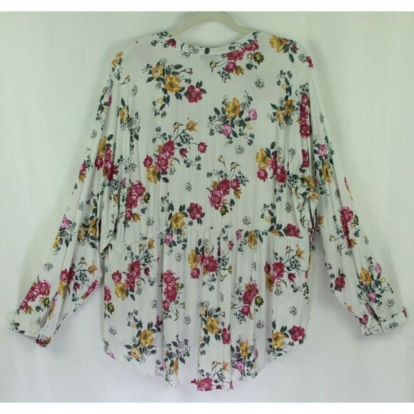 Torrid 3 Size 3X *Boho Chic* Floral Peasant Regency Empire Waist Button Front - Picture 6 of 12